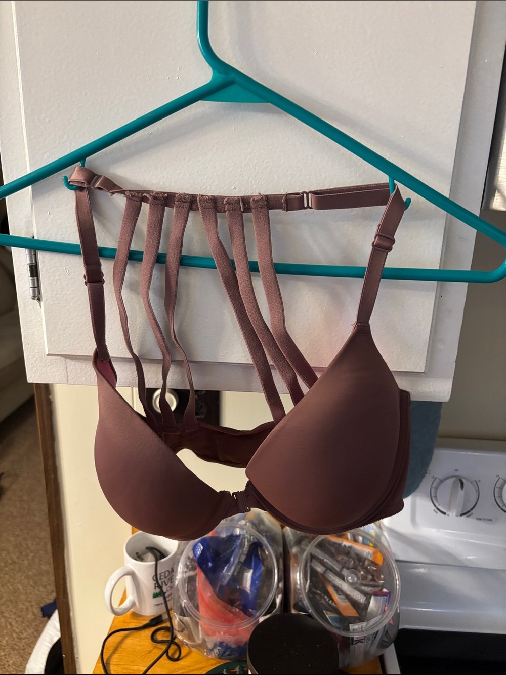 PINK Victoria's Secret Strappy Back T-Shirt Bra - Mauve
